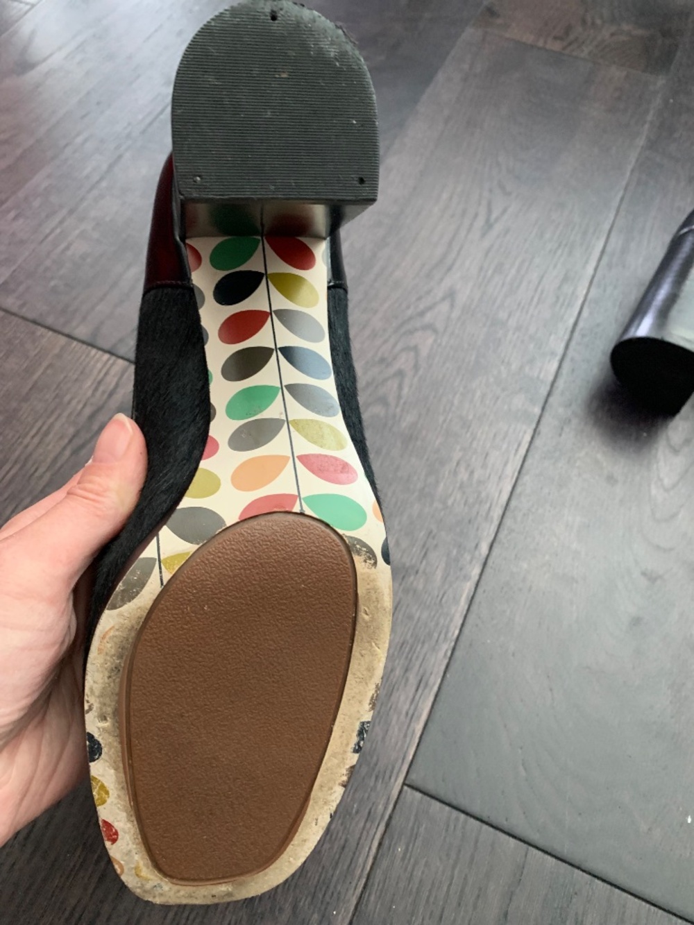 Rare Orla Kiely x Clarks chunky heel shoes - Picture 3 of 6